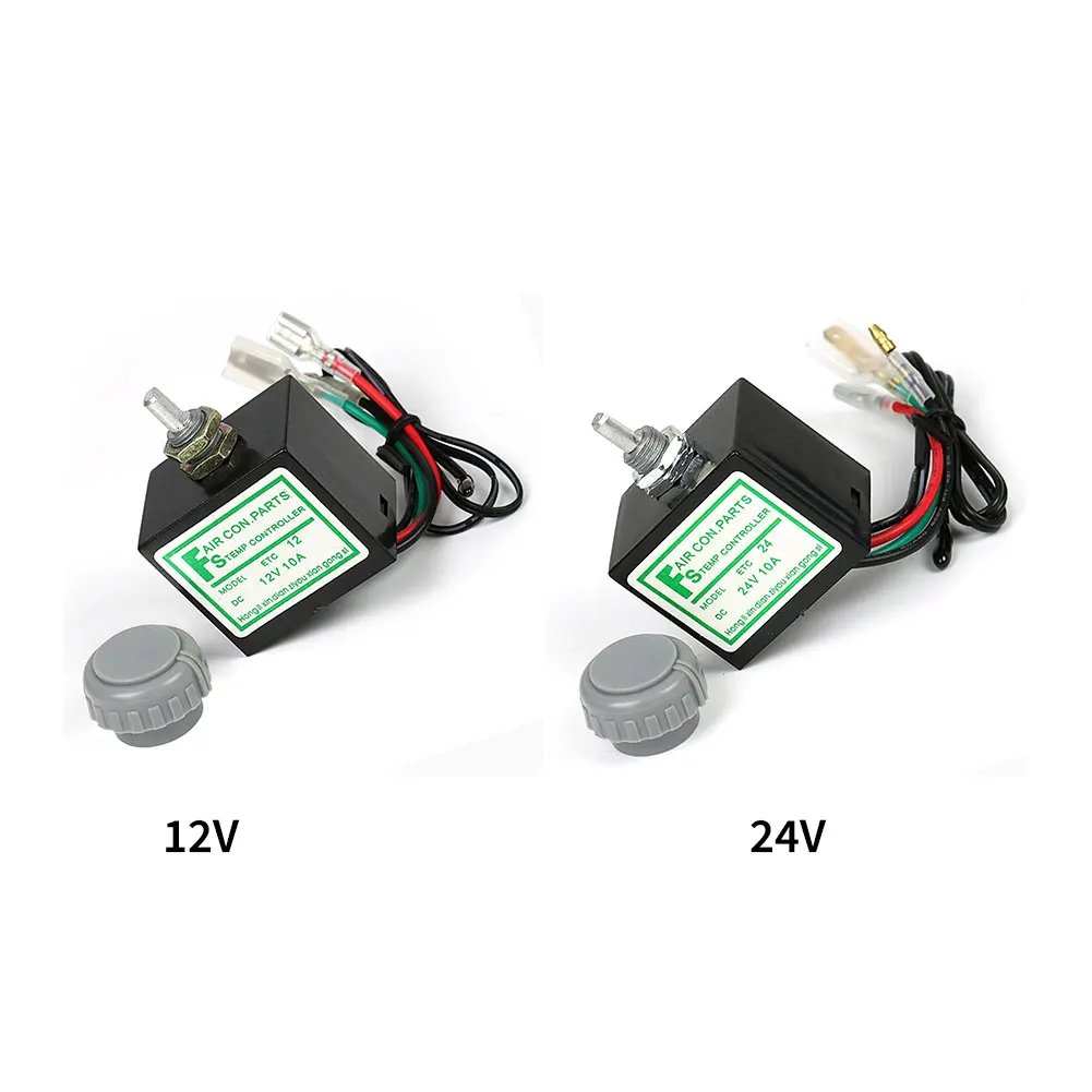Termostato Eletrônico Universal para Ar Condicionado Do Carro, Interruptor De Controle De Temperatura, Auto Acessório, 12 V, 24V, A, C