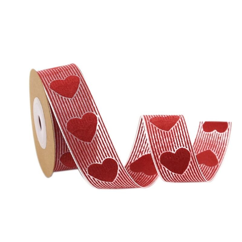 10m kærlighed hjerte print bånd til bryllup valentine diy håndværk indpakning levering  q0ke: 9