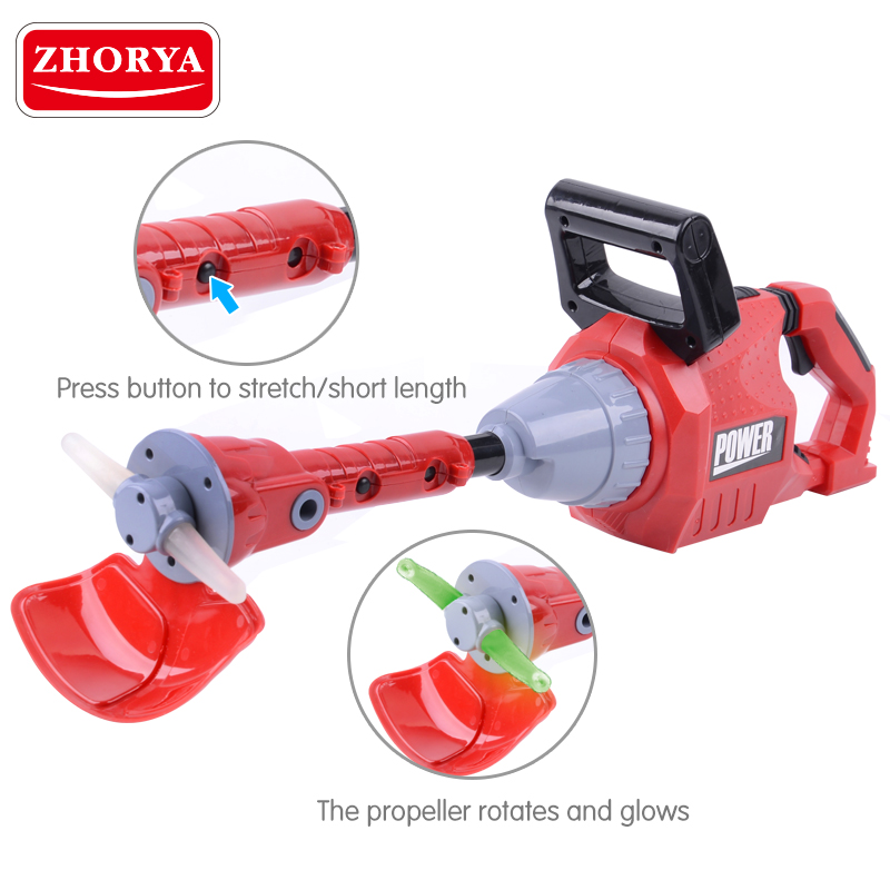 Zhorya Tuin Gereedschap Roterende Kettingzaag Met Sound & Light Grasmaaier Pretend Play Power Tool Speelgoed Reparatie Tools Voor Jongens kinderen