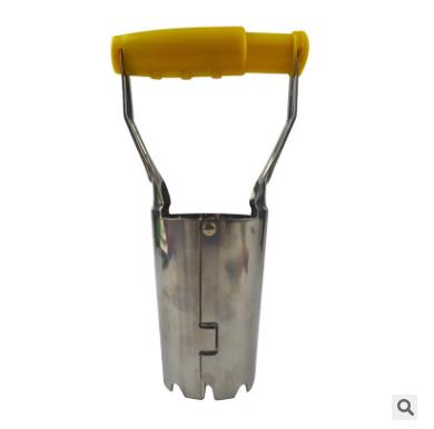 Plantador de mano para jardín, herramientas de semillero agrícola, plantador de acero para vegetales, herramienta de planta móvil transplantada: Default Title