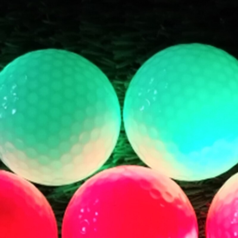Pelotas de Golf fluorescentes de luz nocturna brillante con luz intermitente