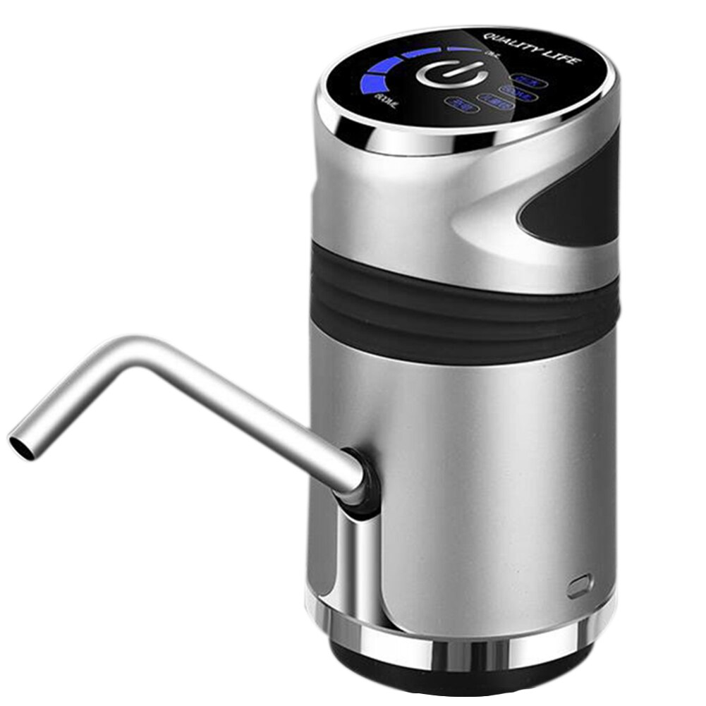 Pompe à bouteille d'eau intelligente USB Rechargeable sans fil automatique tactile distributeur d'eau commutateur de pompe électrique: A