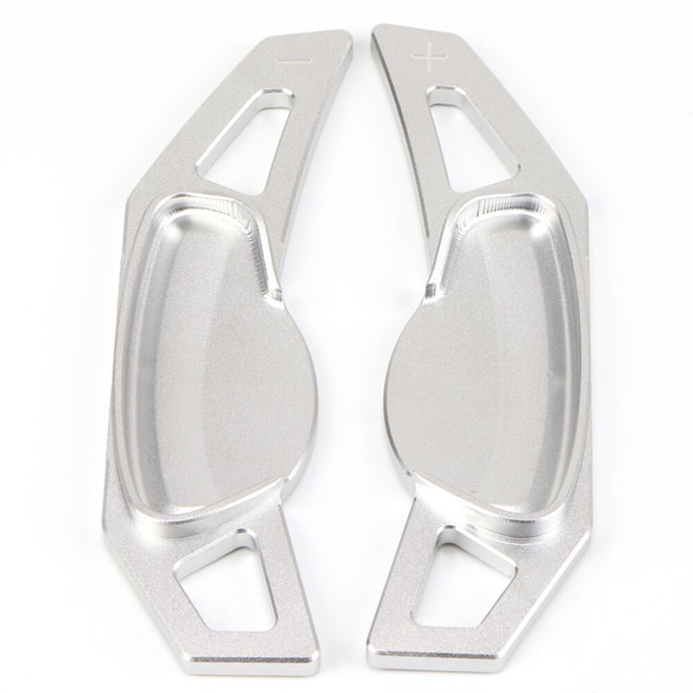 Paletas de cambio de volante de coche, accesorios de estilo de extensión DSG de aleación de aluminio, para Smart 451, 453, Fortwo, Forfour: Plata