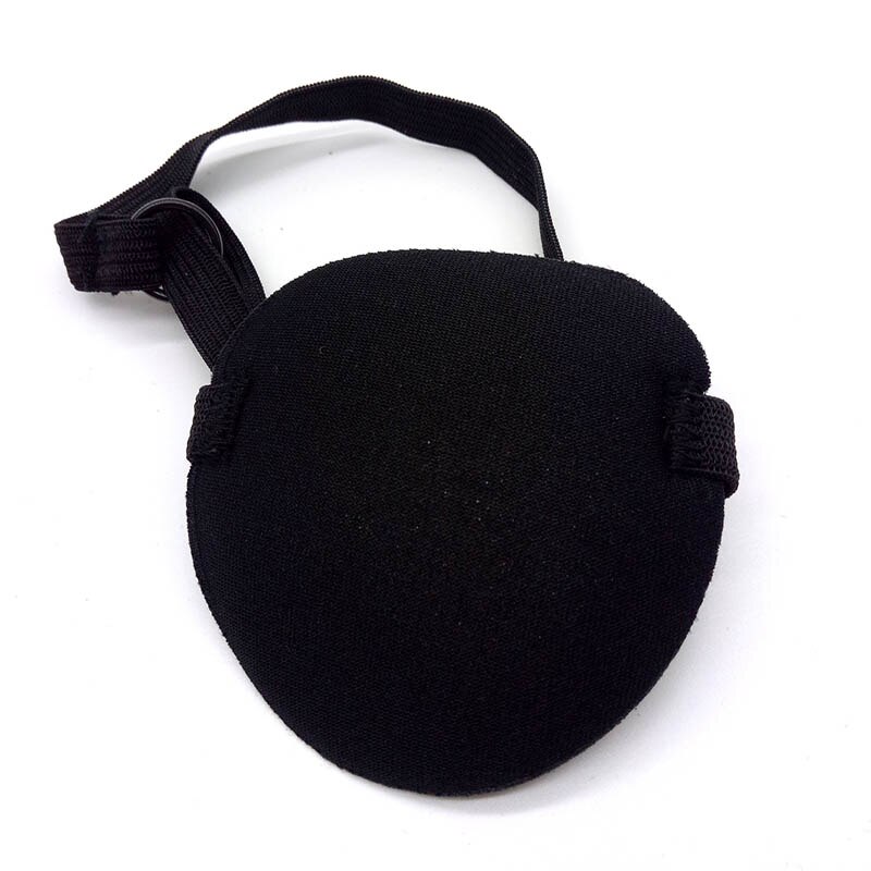 Single-eyed Upscale Silk Sleep Eye Mask One -eyed Amblyopia Trainer Eyeshade Portable Soft Eye Patch Sleeping Mask Case: black