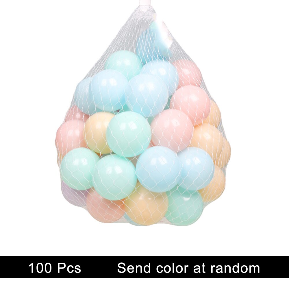 100/200 Pcs Ocean Ball Pit Baby Kid Bath Swim Toy Children Water Pool Beach Ball Soft Plastic Toys Newborn Photography Prop: WJ3251B 100PCS