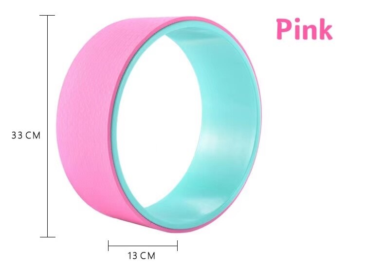 Yoga Wheel Backbend Artifact Yoga Ring Pilates Ring Yoga Fitness Device Yoga Auxiliary Wheel: Pink