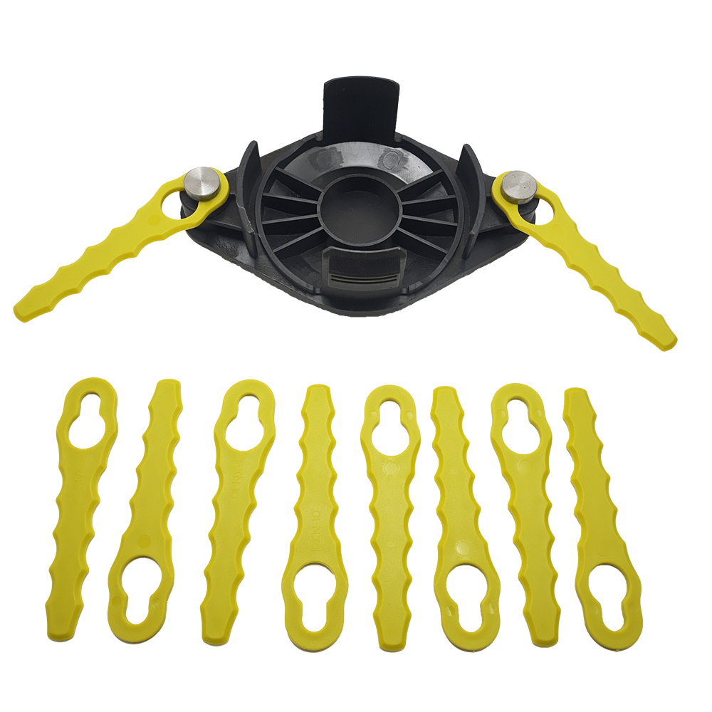 For Ryobi 1 Trimming Head With Plastic Blade RAC155 Plastic Spare Blade Lawn Mower Grass Trimmer Head Weeding Brush Cutter Parts