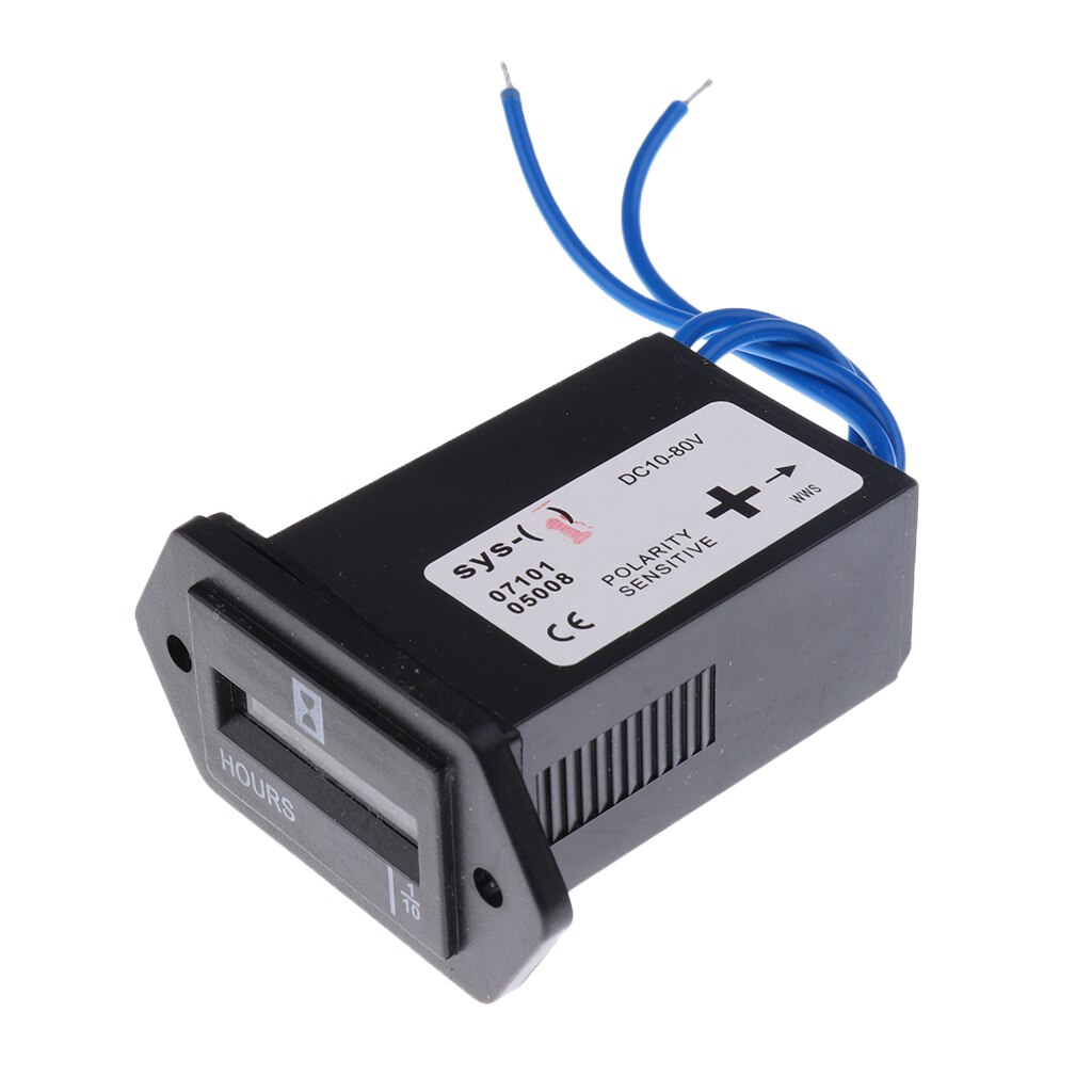 Mechanical Hour Meter DC 10 To 80V Gas Meter Automobile Meter Engine Meter