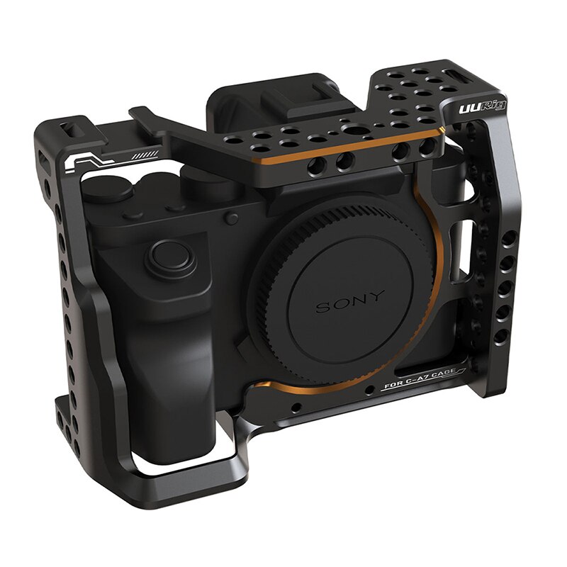 Cage de caméra UURig C-A7III pour Sony A73 A7R3 A7M3 plaque de dégagement rapide Arca Standard avec poignée supérieure