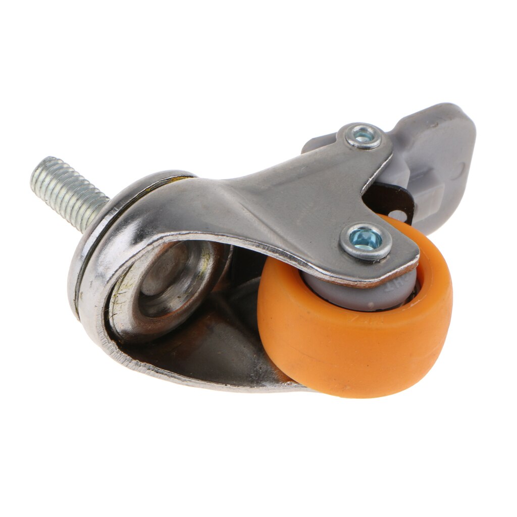 Svingbare trinsehjul trallemøbler styrehjul skruebrems 1 tommer