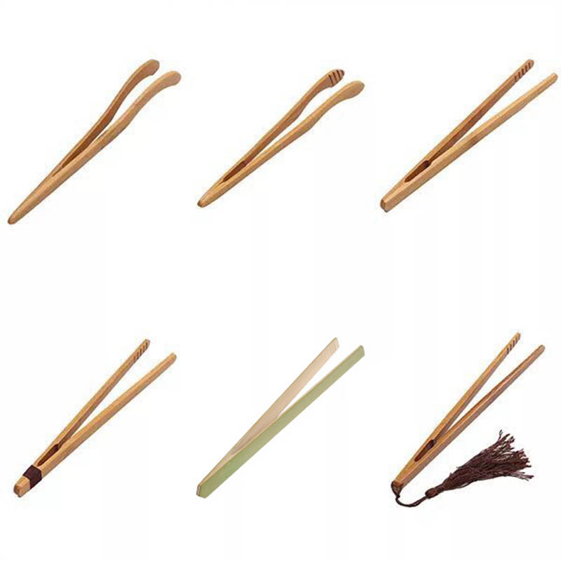 1 stk træ te pincet te tang bacon te klip tang bambus salat mad toast bøje klip lige clips køkken tegrej