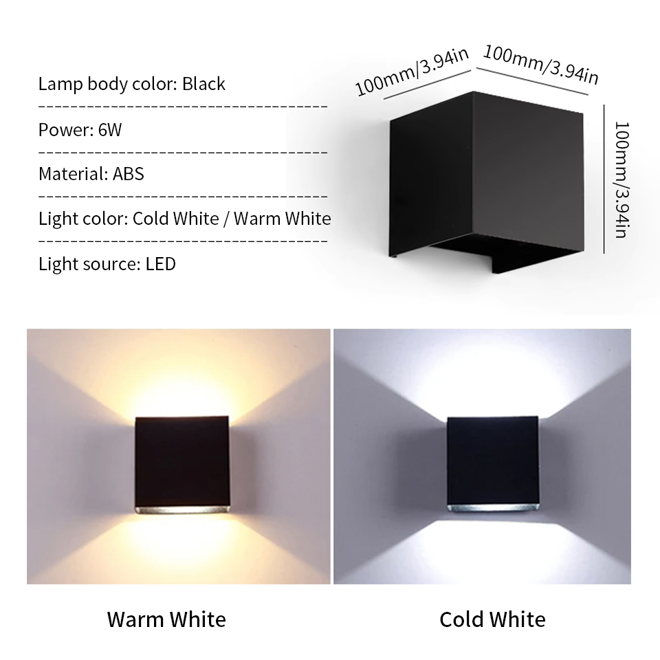 Outdoor Wandlamp Waterdicht IP66 12W 6W LED Wandlamp Blaker Balkon Tuin Decoratie Verlichting Lamp AC85-265V Home verlichting