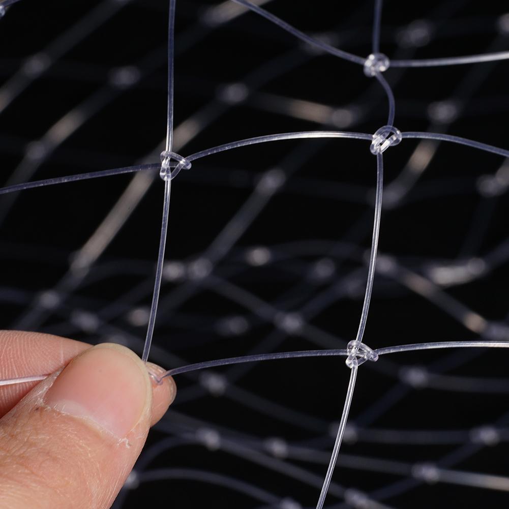 Nylon Fishing Nets Collapsible Fishing Tools Durable Thick Thread Large Rhombus Mesh Hole Depth Folding Nylon Landing Dip Net