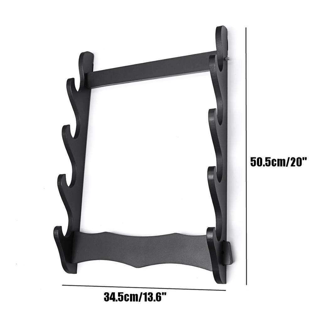 1 stk 1/2/4/5/6- etterslep vegghengende dekor samurai sverdholder katana holder stativ hengerbrakettstativ hjem dekorasjon veggdisplay