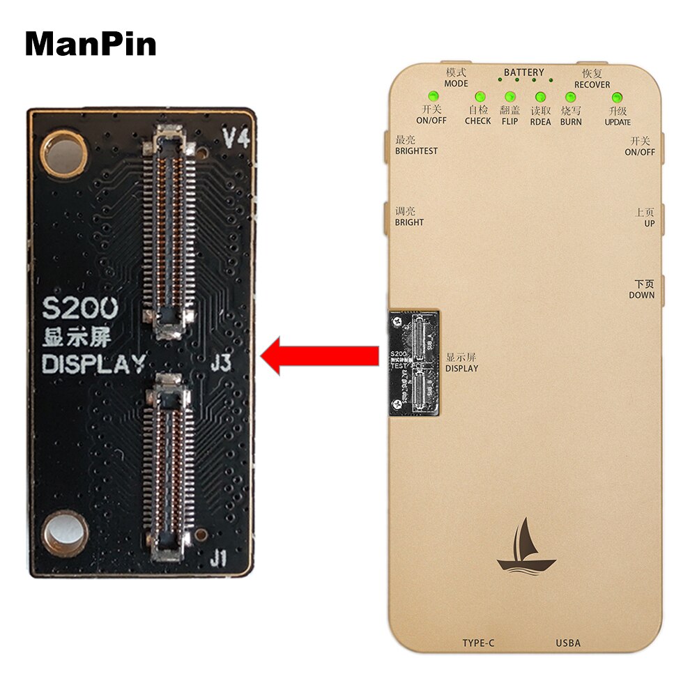 Dl S200 Lcd-scherm Tester Connector Base Voor Iphone 11Pro Max Xs X Xr 8 7 6S Plus Ambient licht Sensor True Tone 3D Touch Reparatie