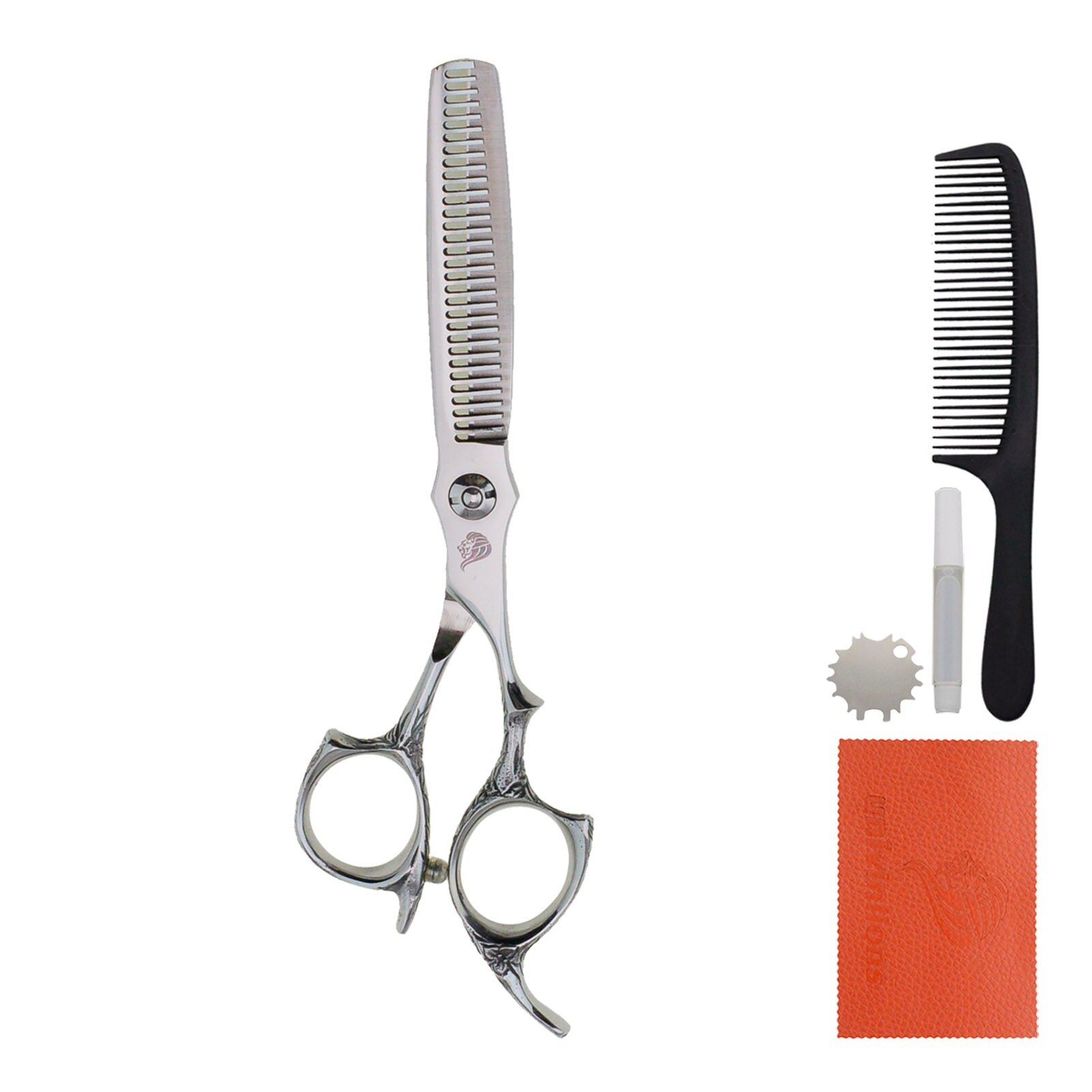 Univinlions 6" Cutting Scissors Hair Hairdressing Scissors Kit Barber Accessories Hair Thinning Tools Hair Trimmer