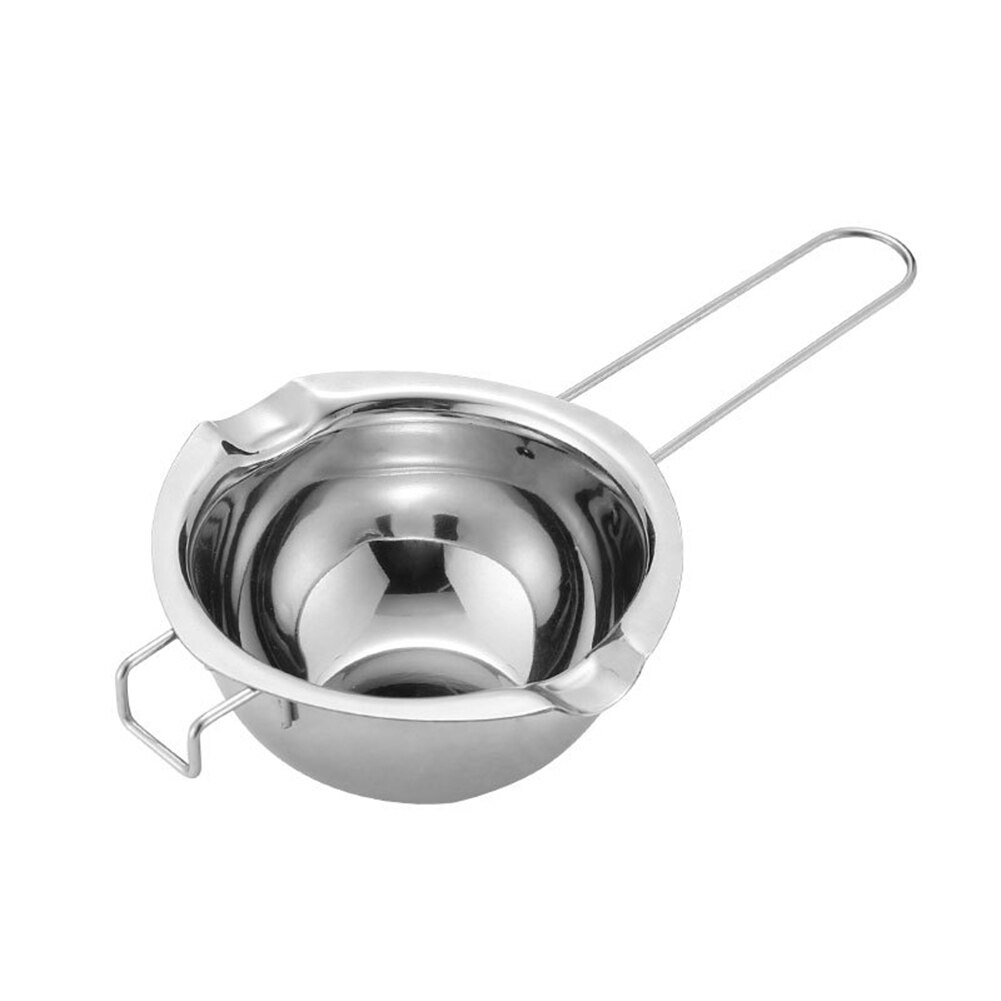304 Stainless Steel Double Boiler Pot, Melting Pot for Butter Chocolate Cheese with Long Handle: Default Title