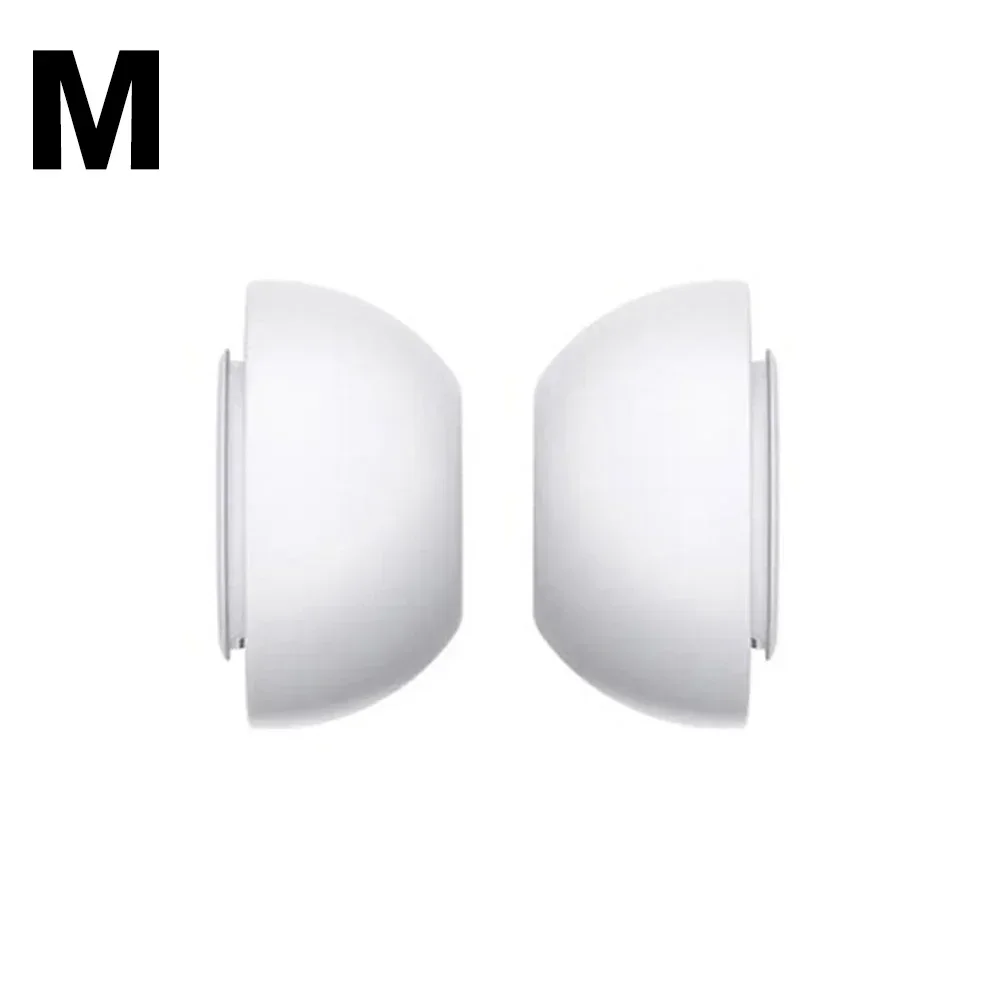 Almohadillas de repuesto para AirPods Pro 1st 2nd, almohadillas de goma de silicona, tapa de auriculares, accesorios de Gel XS/S/M/L, color blanco: 2XS / Caqui
