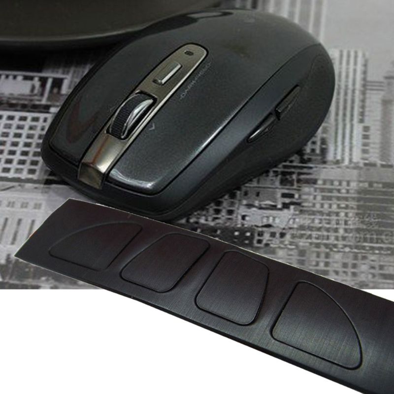 1 Juego de 0,6mm de espesor, reemplaza los pies del ratón con borde de la curva, los patines del ratón para logitech anythink m905 Mouse