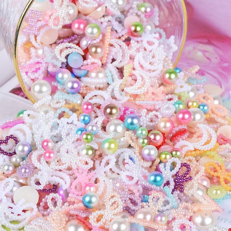 Boxi 30g/50g Slime Additives Charms Pretend Pearls Beads Supplies DIY Kit Filler For Cloud Clear Slime Clay