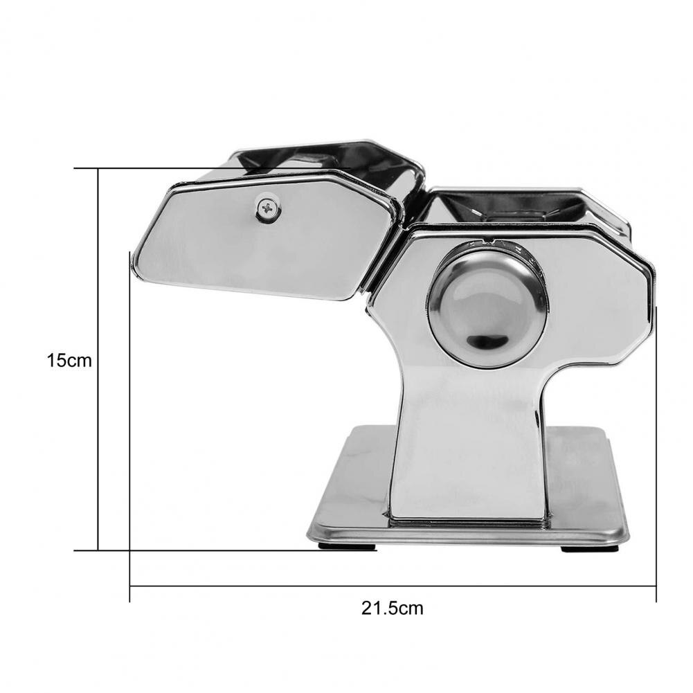 Pasta Maker Double Cutter 6 Adjustable Thickness Stainless Steel Control Washable Adjustable Pasta Maker Machine for Spaghetti