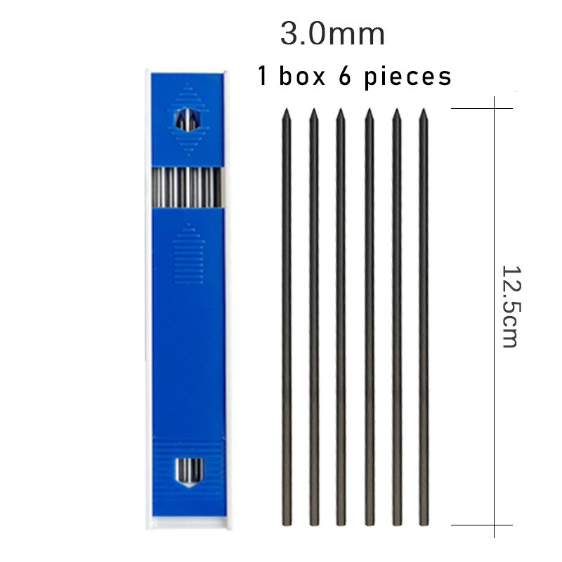 Matita meccanica professionale in metallo per schizzi 0,3/0,5/0,7/0,9/1,3/2,0/3,0 mm