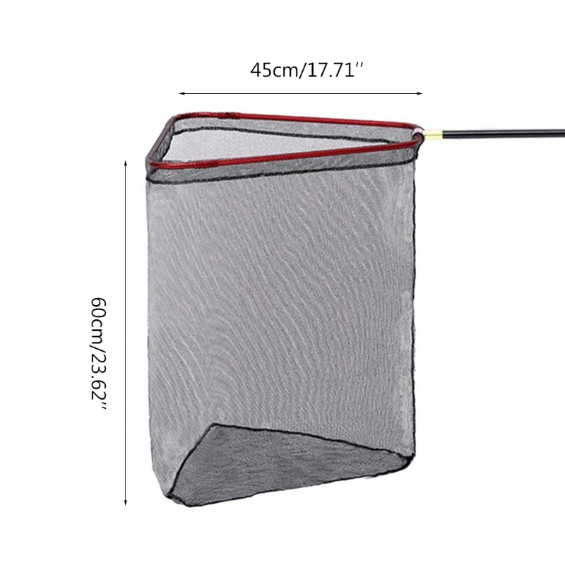 Vouwen Visnet, Driehoek Opvouwbare Telescopische Stang Voor Catch &amp; Release Voor Transport &amp; Opslag