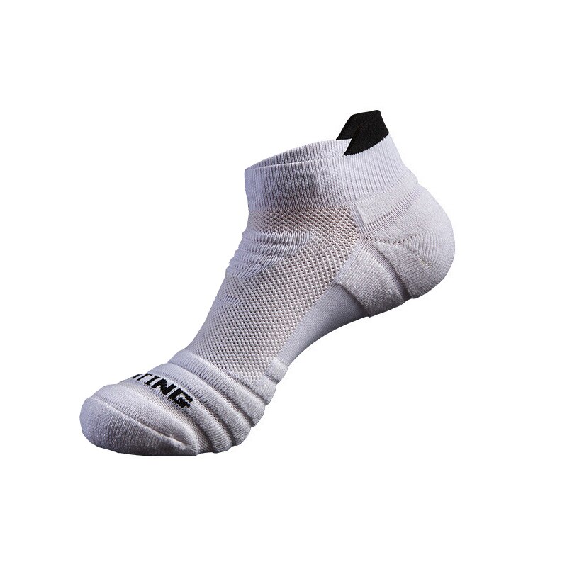 Running Socks Men Basketball Breathable Anti Slip Sport Hiking Cycling Walking Women Outdoor Soft Cotton Athletic No Sweat: White