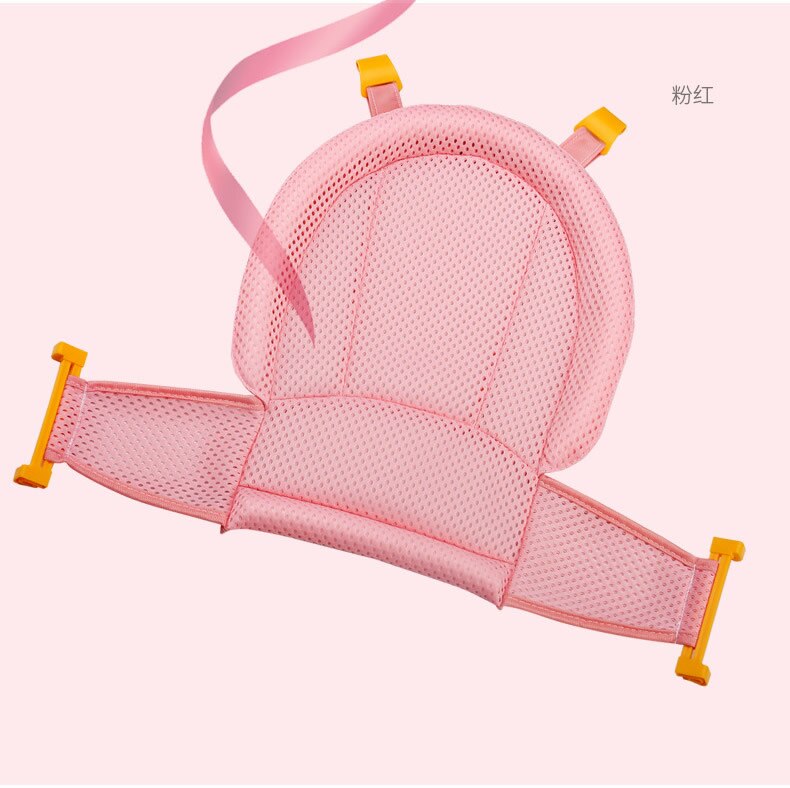 Baby Bad Kussen Zuigeling Bad Security Pad Zuigelingen Douchestoel Draagbare Veiligheid Ondersteuning Mat Opvouwbaar Soft Antislip Quick droog: B-pink