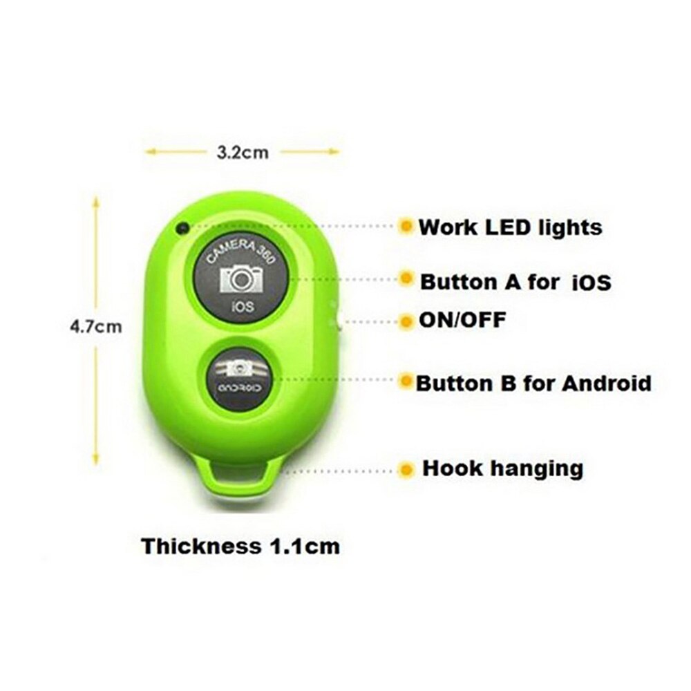 Disparador remoto Bluetooth Universal Jninsens, disparador Bluetooth para teléfono inteligente Android IOS Huawei Xiaomi