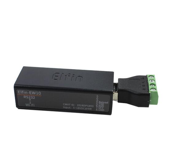 Port série RS232 vers dispositif WiFi, module de serveur Elfin-EW10A, Support TCP/IP Telnet Modbus, transfert de données via WiFi: with connector