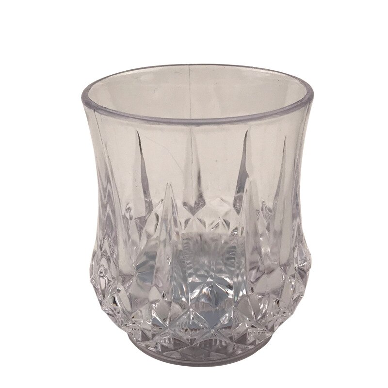 200 ML Diamant schneiden Oberfläche Induktion Licht Wasser Tasse Transparetn Bunte Licht Romantische Bahre Tassen für Bar Patry Leucht Spielzeug: Ursprünglich Titel