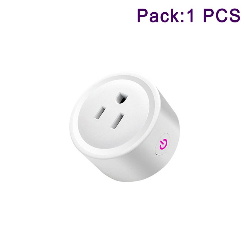 US standard WIFI smart plug smart life APP wireless remote control compatible with Alexa smart voice control AC110V 240V plug: 1PCS