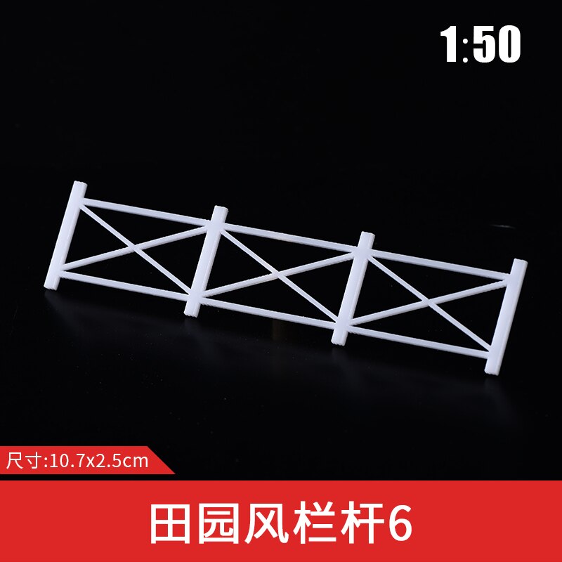 10pcs/lot 1/50 scale Model Fence Train Railway Building Fence Wall Model Building Material: 11