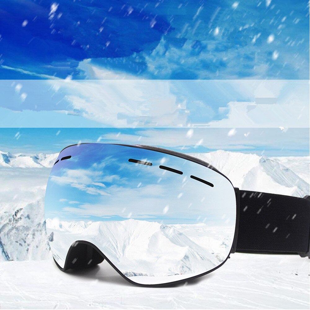 Ski Goggles PRO - Frameless Spherical Ski Glasses Double Anti-Fog And Windproof Goggles Adult Men And Women Mountaineering Ski