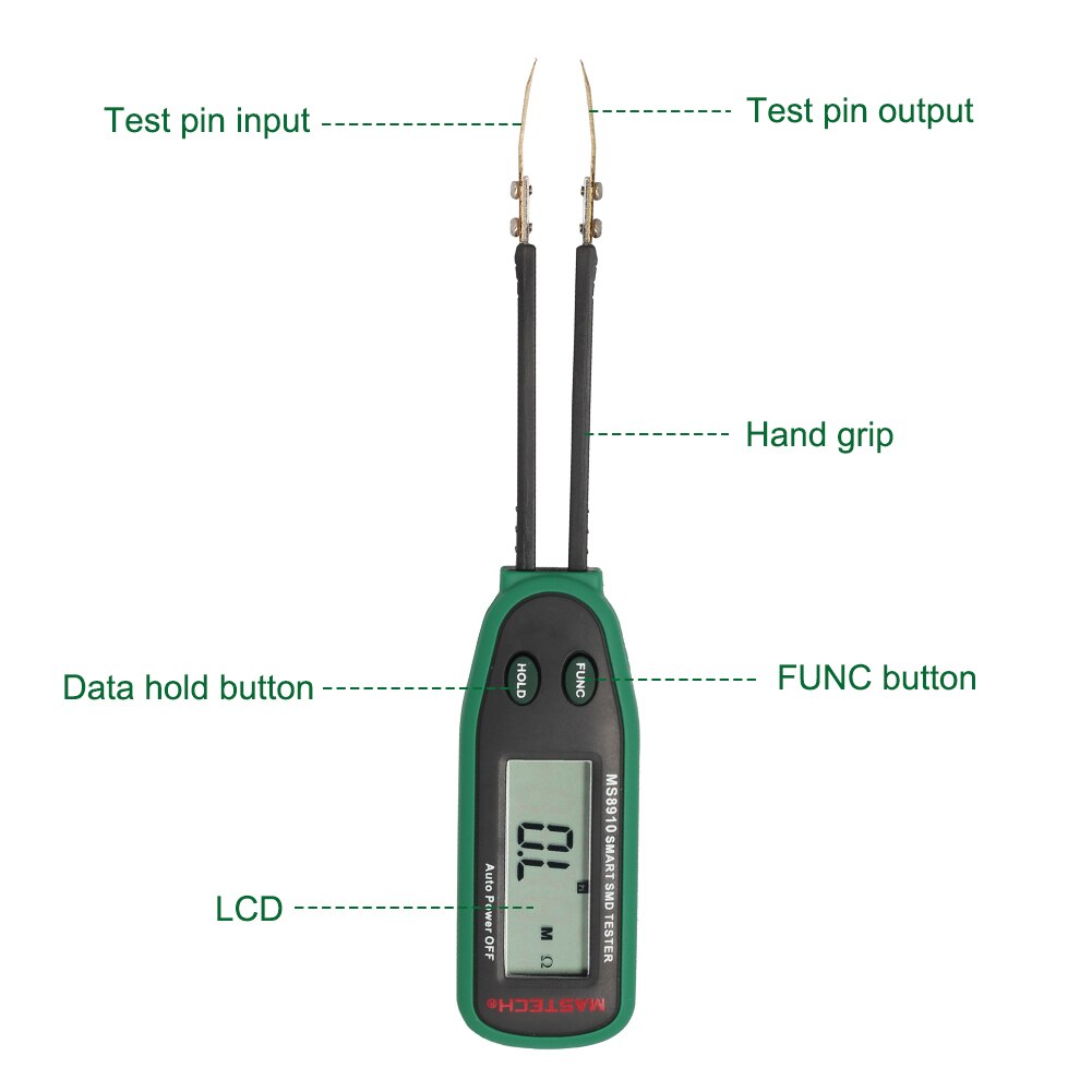 Instruments électriques résistance capacité mètre outils de mesure batterie alimenté automatique Compact SMD Test Portable