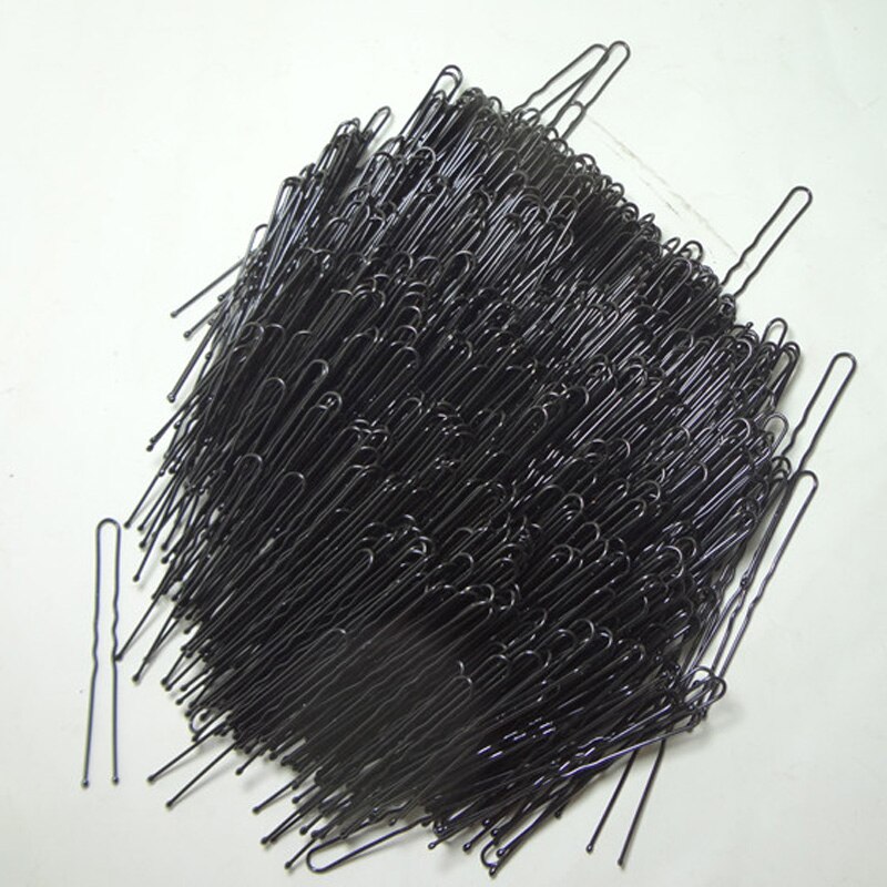 600 stks/partij U-vormige Zwart Haar Pin Haar Tool