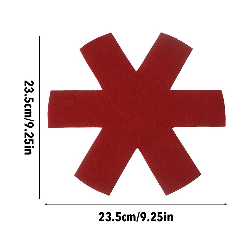 Protections Pot et casseroles colorées, coussinets de diviseur Premium, pour Table à manger, pour éviter les rayures des Surfaces, 4/8 pièces