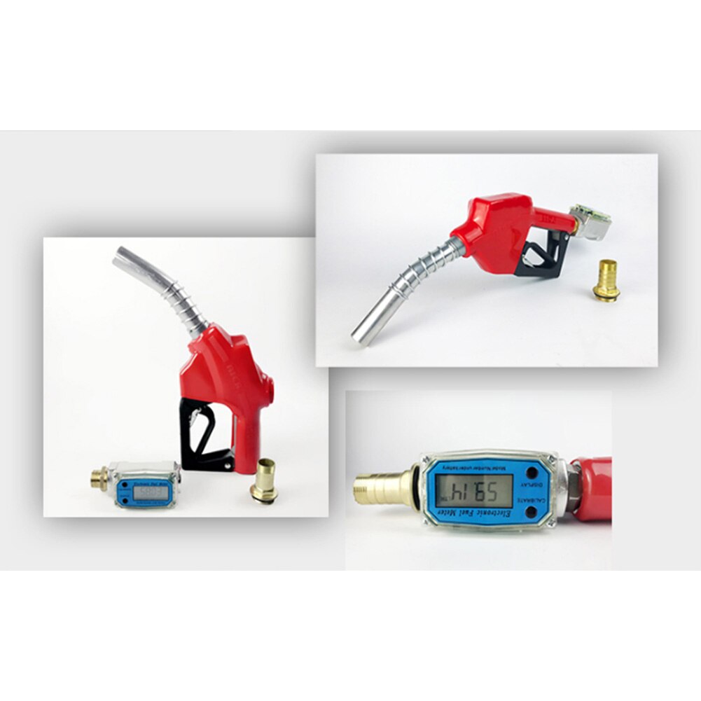 K24 Portable Multipurpose LCD Tools Adjustable High Accuracy Digital Display Flow Meter Electronic Aluminum Alloy Fuel Measuring