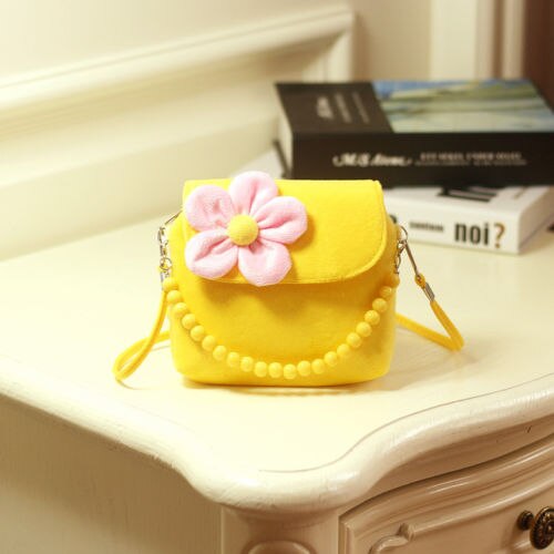 Brand Lovely Baby Girls Kids 3D Flower Mini Zipper Shoulder Messenger Purse Bag Leopard Candy Color Coin Purses