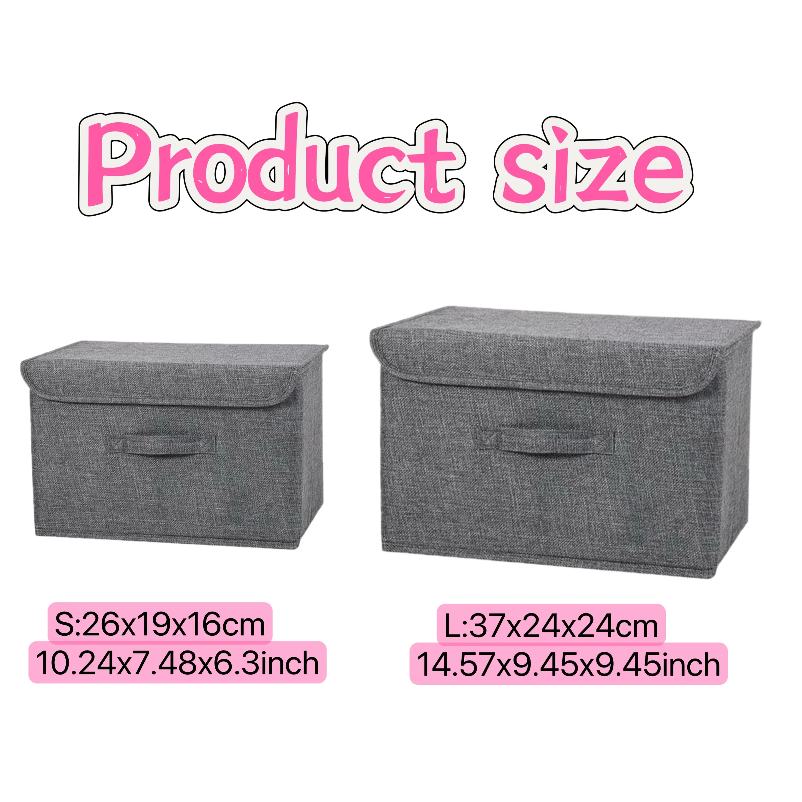 Non-Woven Fabric Storage Box Dormitory Dustproof Bins Cosmetics Bin with Lids Folding Large Capacity Clothing Underwear Boxes