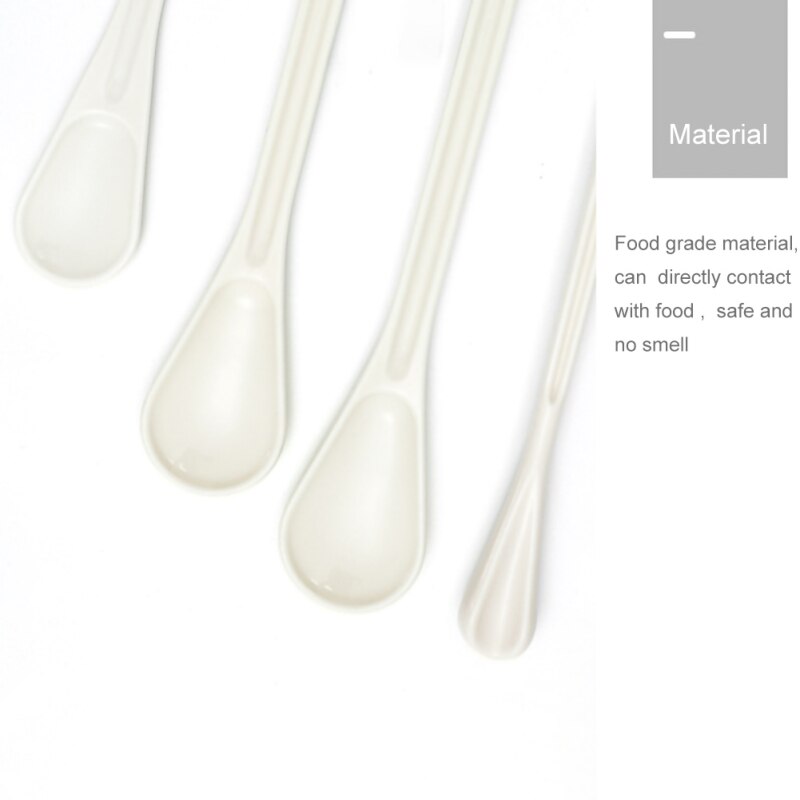 Multi-function Salad Stirring Spoon Long Handle Ice Cream Dessert Spoons Eco-Friendly PP Jam Stirring Spoon Kitchen Tableware