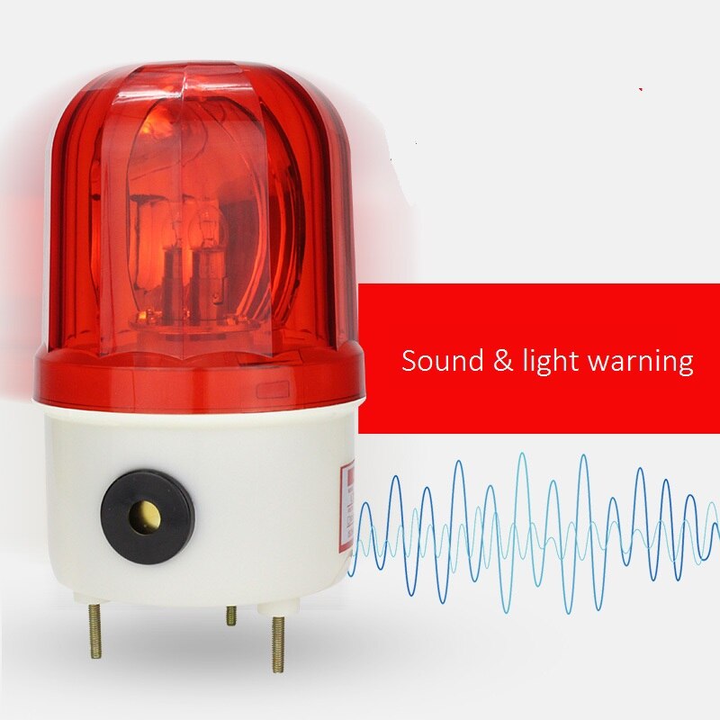 Sound and Light Alarm Lamp LTE-1101J Red Green Blue Yellow 12V 24V 110V 220V Waterproof Warning Light