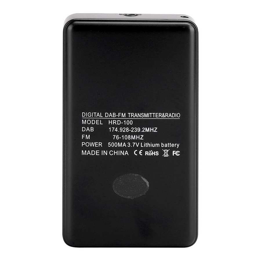 Portable DAB/DAB FM Radio Receiver with Earphone LCD Display Screen Support for Car DAB Transmitter Car Radio Broadcasting