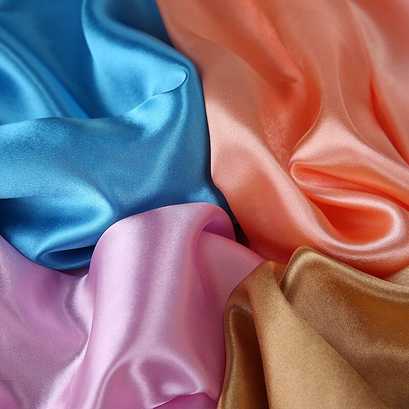 Foulard carré en Satin pour femmes, voile de luxe en Satin, grande taille, foulard de tête musulman, 90x90cm, tendance automne-hiver
