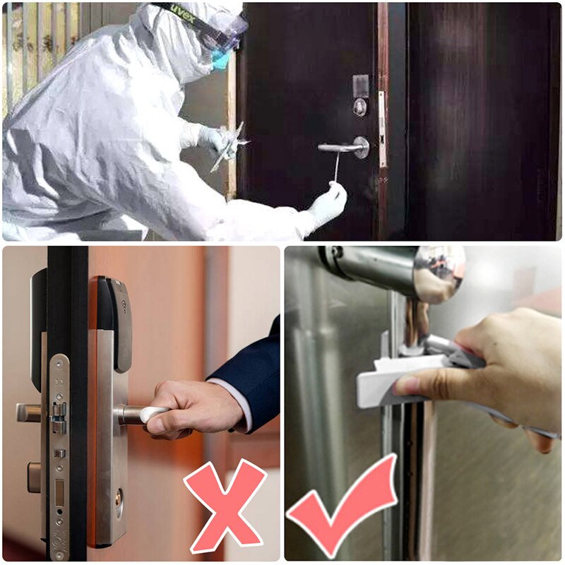 No Touch Open Door Assistant Portable Hygiene Hand Door Opener Elevator Door Handle Safety Contactless Tool Press Reuseable