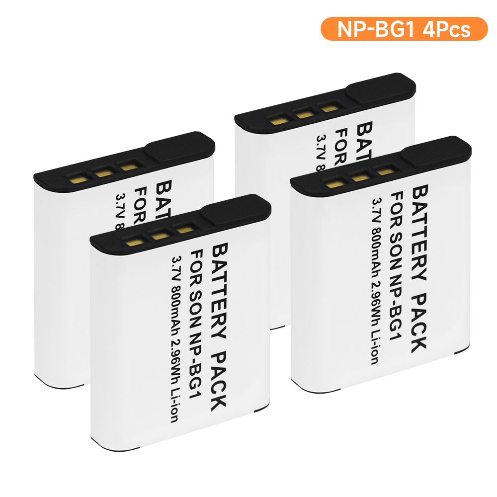 NP-BG1 NP BG1 Akku für Sony DSC-W210 DSC-W100 W50 H50 DSC-H55 DSC-H7 H3 H9 H10 NP-FG1 NP FG1 Lithium-Ionen-Akku mit Ladegerät: Grün