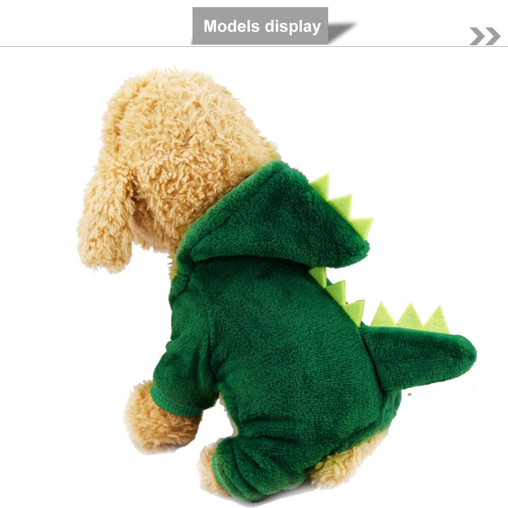 Manteau pour animaux de compagnie vêtements chaton chat Halloween dinosaure Costume chiot tenues mignonnes chats drôles 4 jambes habiller veste à capuche