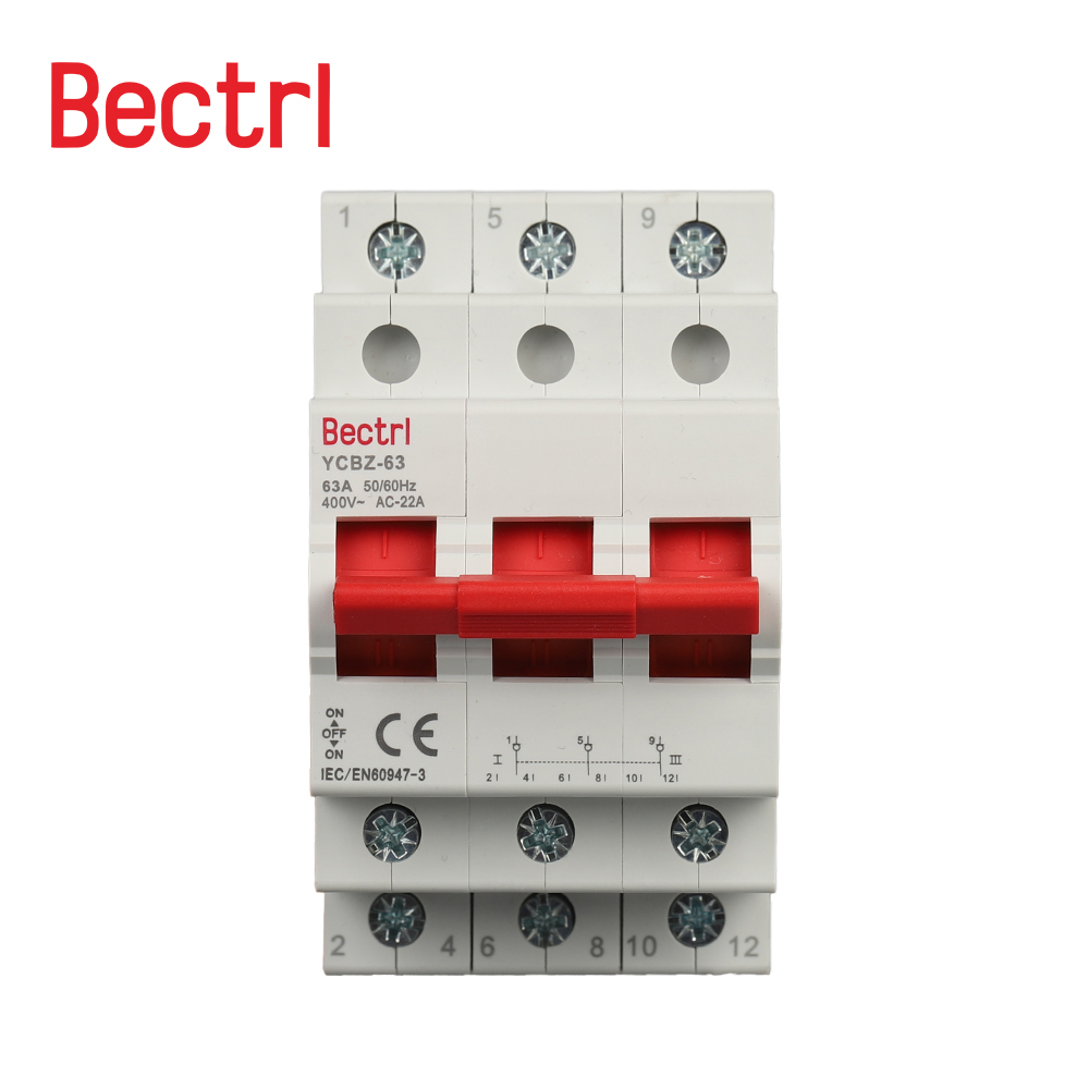 Interruptor de cambio 1/2/3/4P 40A/63A 50/60Hz seccionadores interruptor carga y romper el circuito seguridad residencial del hogar
