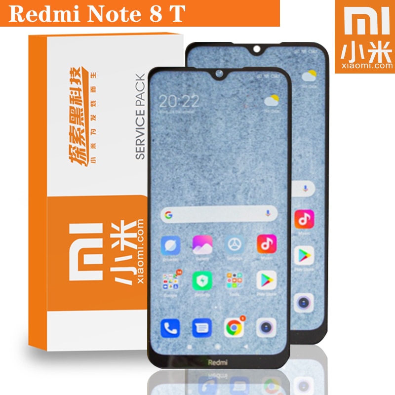 Original 6.3 "Display Ersatz Mit Rahmen Für Xiaomi Redmi Hinweis 8 T LCD Touch Screen Digitizer Montage Für Redmi hinweis 8 T